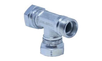 Adaptador TEE F�mea DKO x Macho DKO Lateral