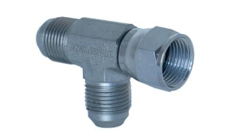 Adaptador TEE Lateral Macho JIC X F�mea JIC