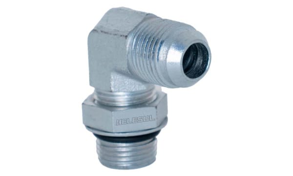 Adaptador 90� Orient�vel Macho JIC x Macho O'Ring