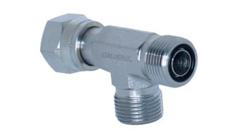 Adaptador TEE ORFS M ORFS F LATERAL